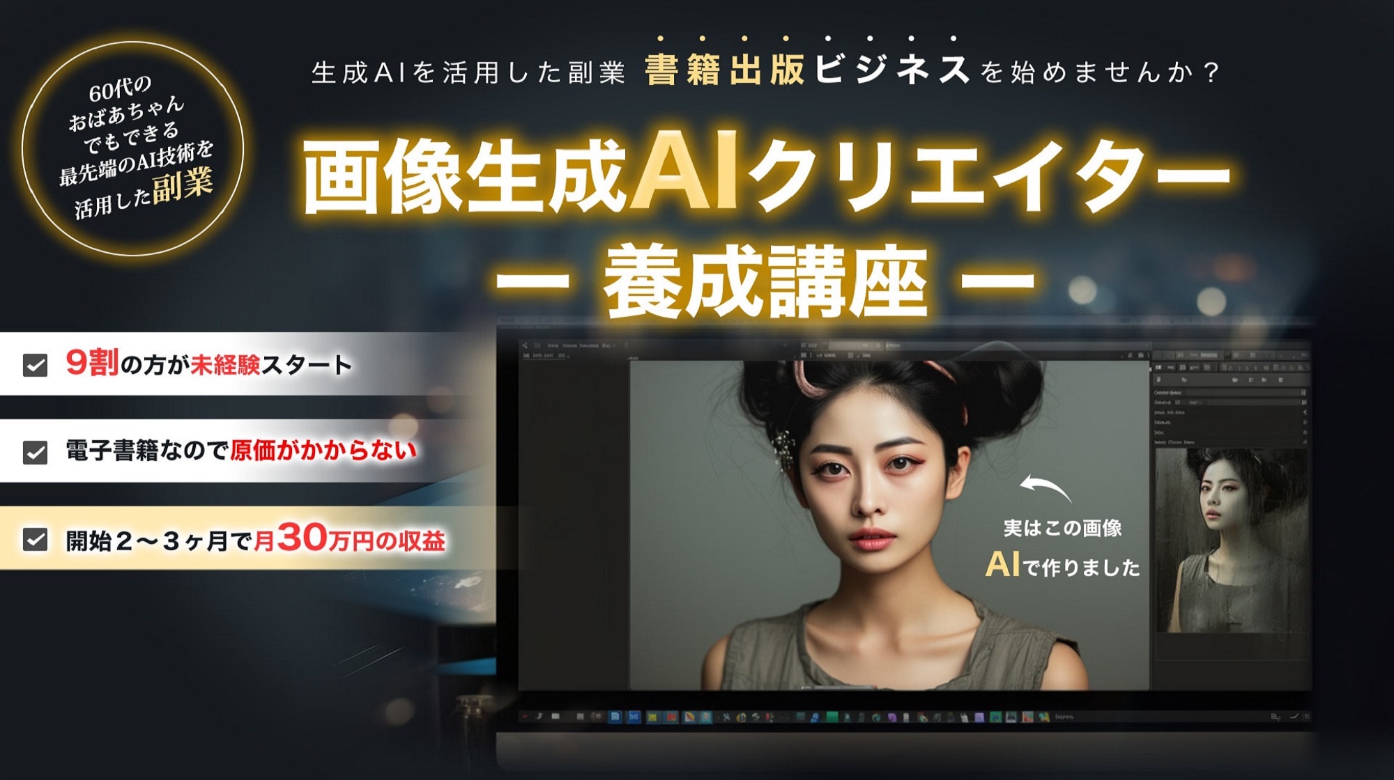 画像生成AIクリエイター養成講座のイメージ画像