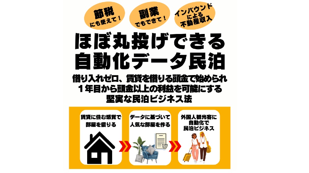 自動化データ民泊のイメージ画像